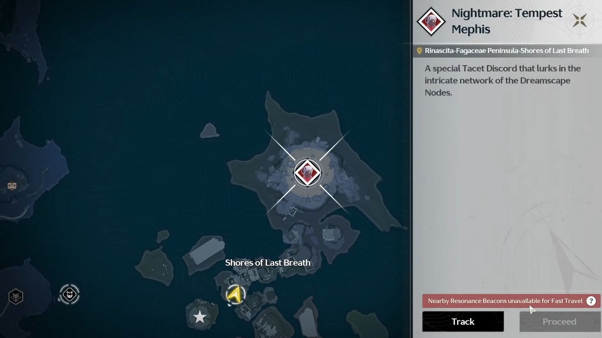Crownless Nightmare Echo location (Image via Kuro Games)